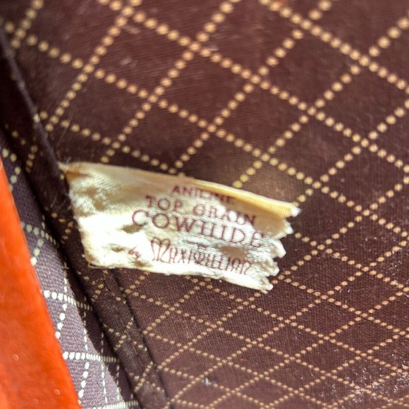Vintage Top Grain Cowhide MAXIMILLIAN Suitcase - Picture 3 of 6